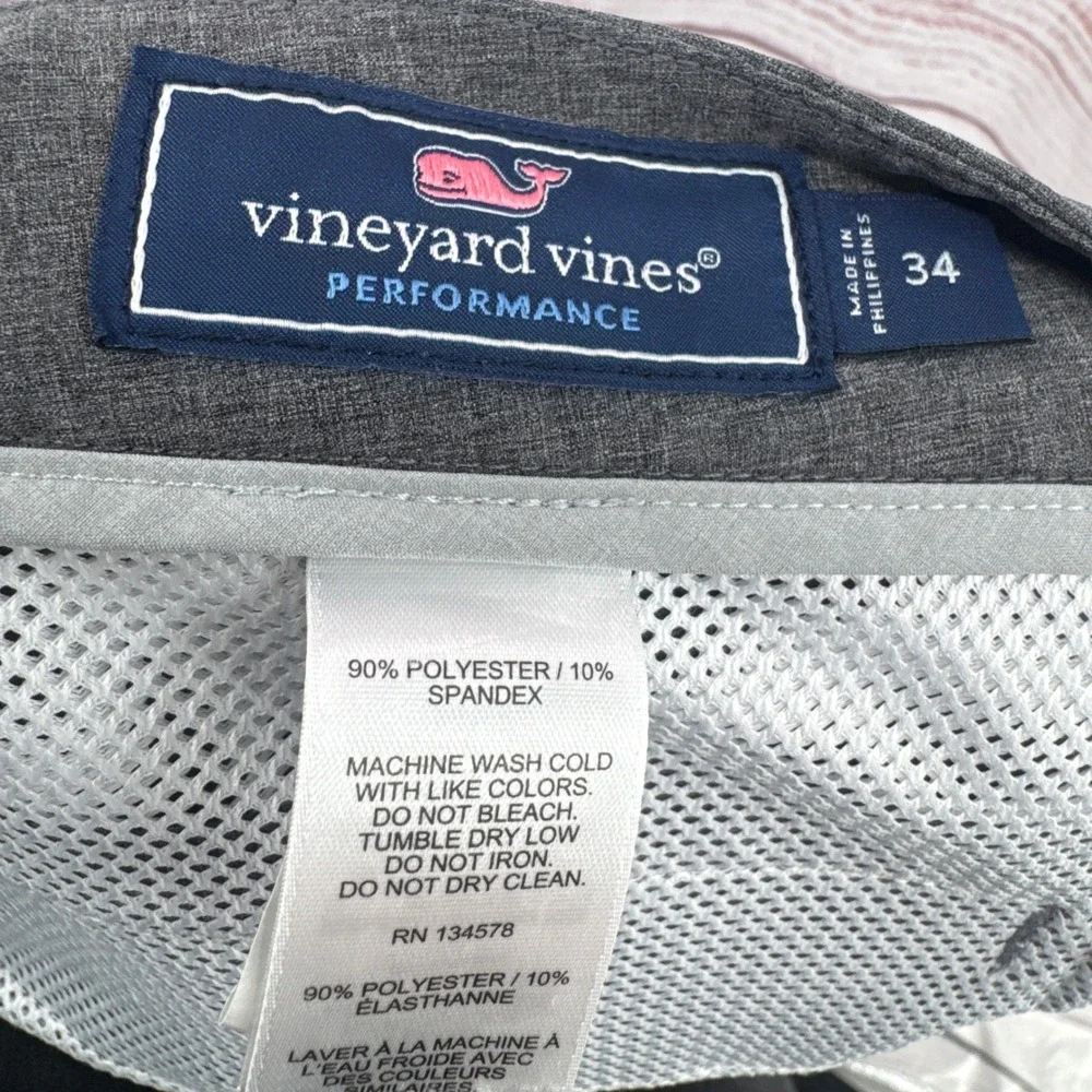 Vineyard Vines Performance Breaker Shorts Mens 34‎ Gray Heather Stretch Golf